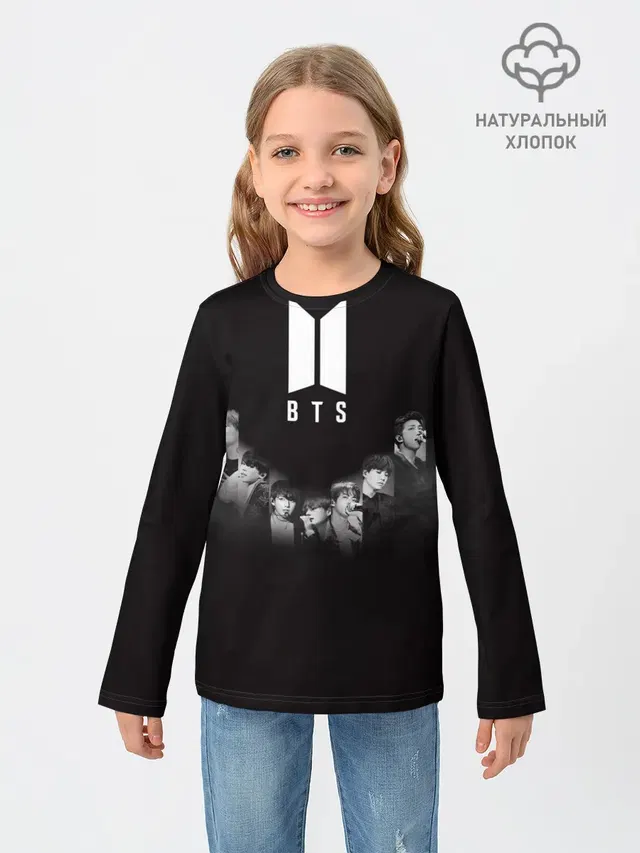 Детский лонгслив с принтом «BTS — BTS от Jackie-O»