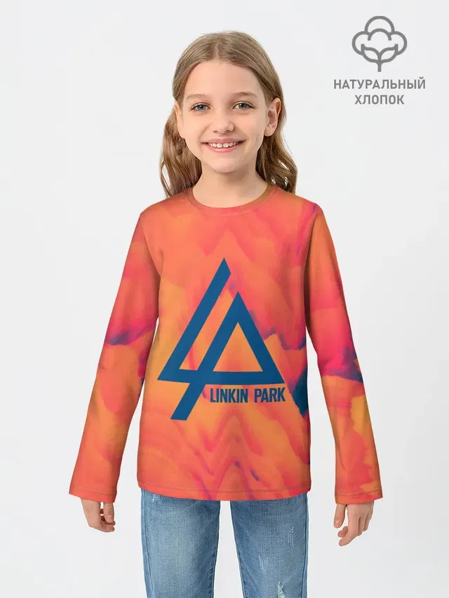 Детский лонгслив с принтом «Linkin Park»