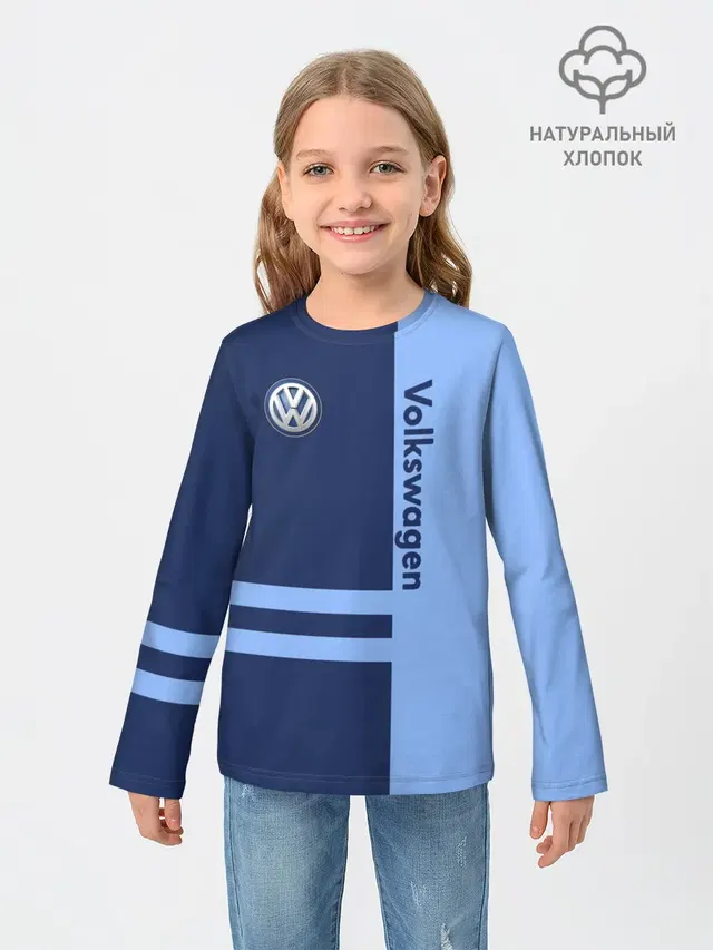 Детский лонгслив с принтом «Volkswagen»