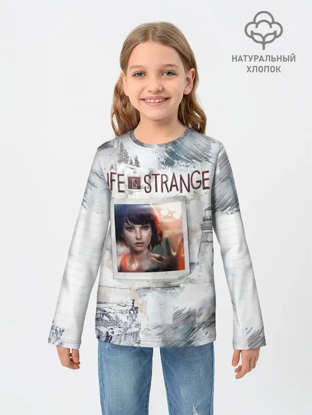 Детский лонгслив с принтом «Max. Life is Strange.»