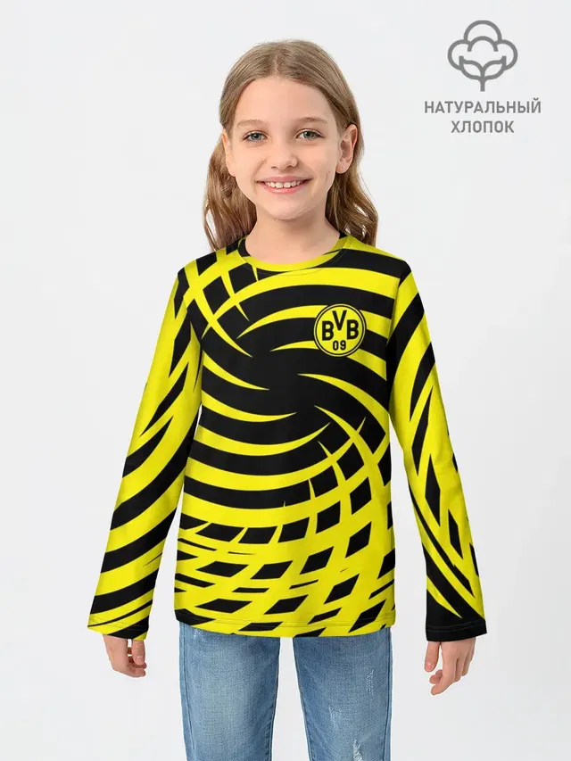 Детский лонгслив с принтом «FC Borussia Dortmund»