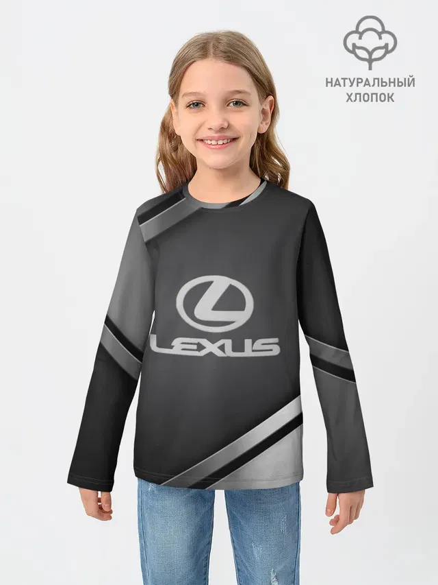 Детский лонгслив с принтом «Lexus Sport»