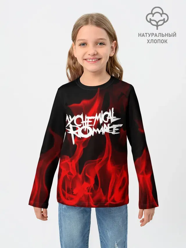 Детский лонгслив с принтом «My Chemical Romance»