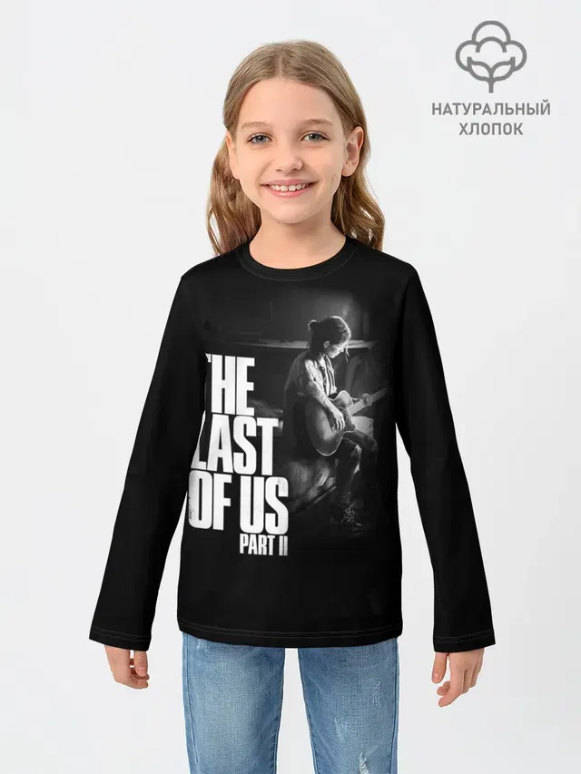 Детский лонгслив с принтом «Acoustic guitar — The Last of Us II_»