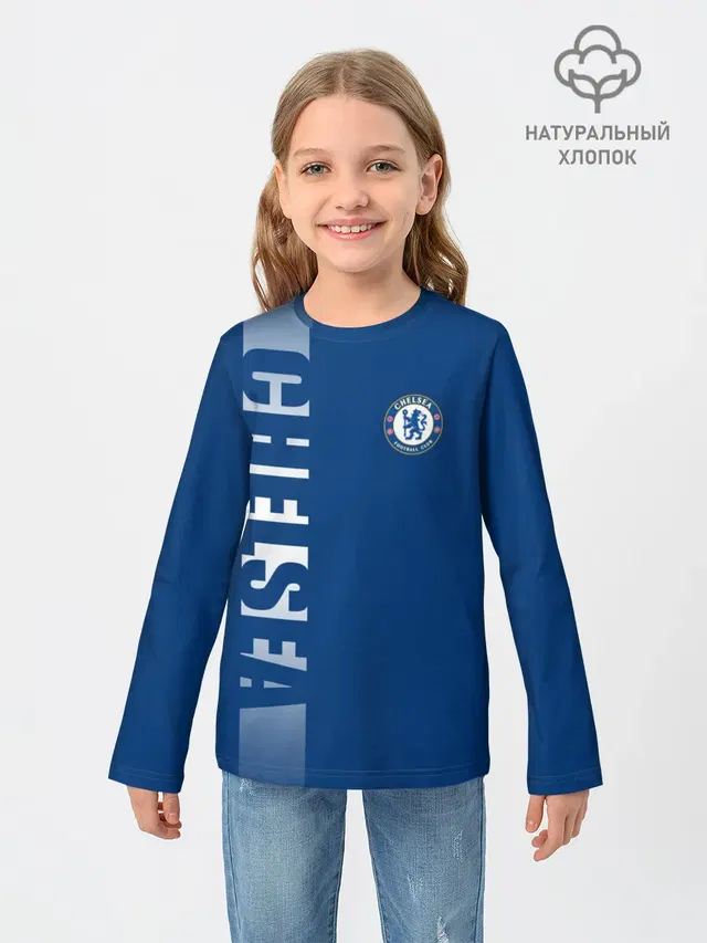 Детский лонгслив с принтом «Челси Chelsea»