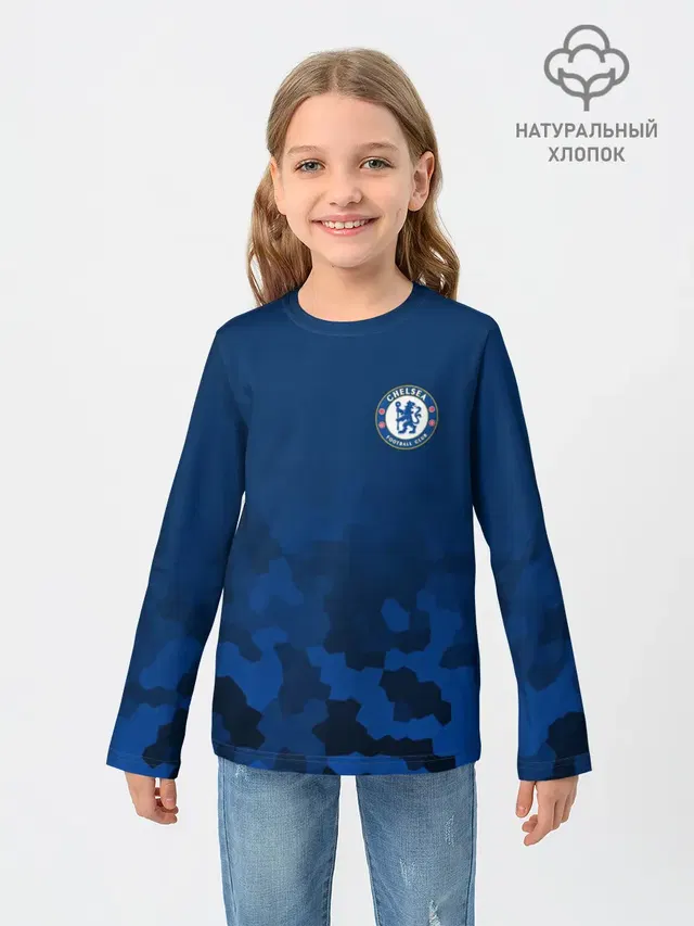 Детский лонгслив с принтом «CFC — CHELSEA SPORT»