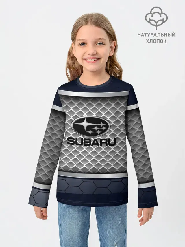 Детский лонгслив с принтом «Subaru — SUBARU SPORT»
