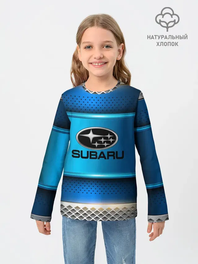 Детский лонгслив с принтом «SUBARU sport collection»