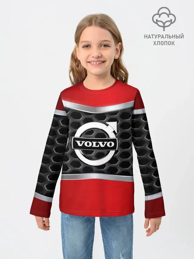 Детский лонгслив с принтом «Volvo Iron Mark»
