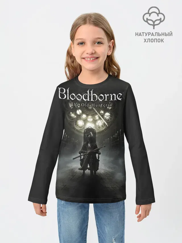 Детский лонгслив с принтом «Bloodborne»