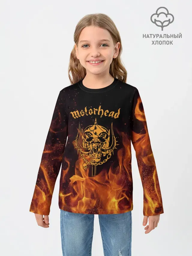 Детский лонгслив с принтом «Motorhead — Motrhead»