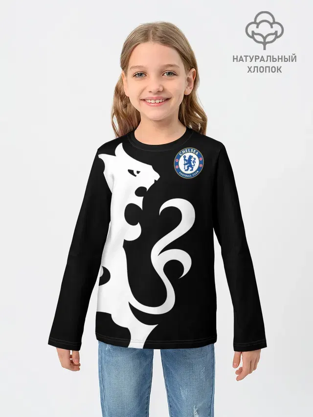 Детский лонгслив с принтом «Chelsea Exclusive»
