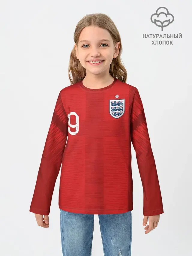 Детский лонгслив с принтом «Kane away WC 2018»
