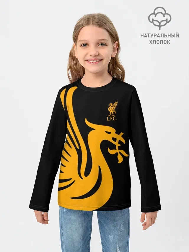Детский лонгслив с принтом «Liverpool Ливерпуль»