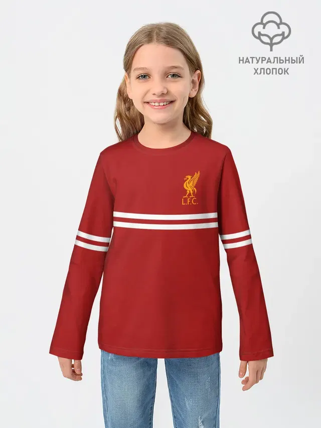 Детский лонгслив с принтом «Liverpool Sport»