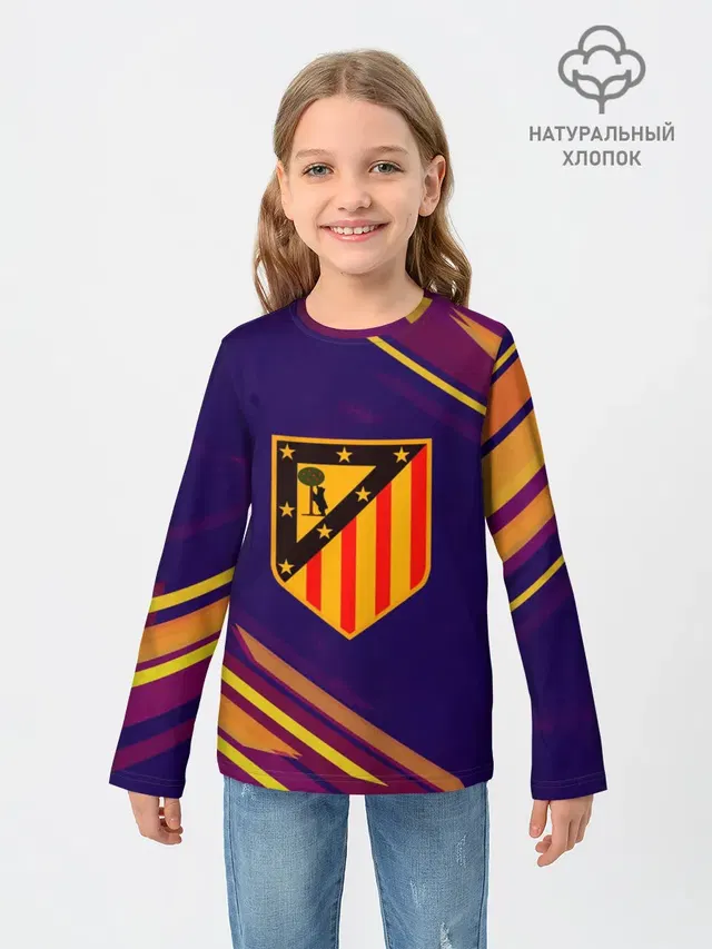 Детский лонгслив с принтом «Atleti»