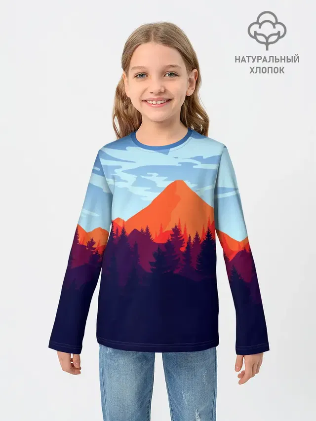 Детский лонгслив с принтом «Игры — Firewatch collection»