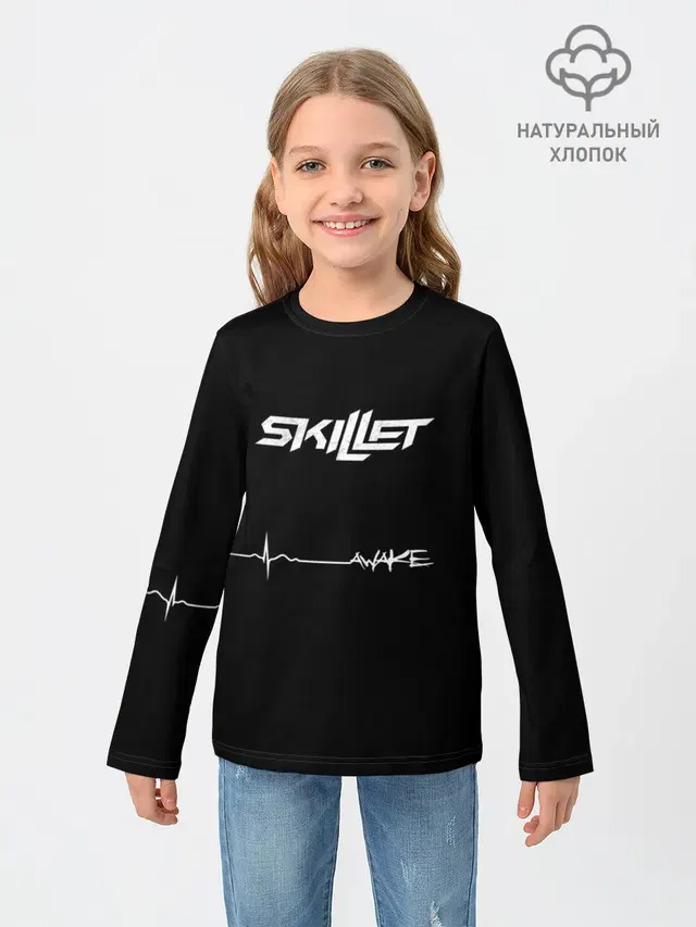 Детский лонгслив с принтом «Skillet — Skillet Awake»