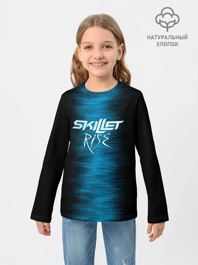 Детский лонгслив с принтом «Skillet Rise»