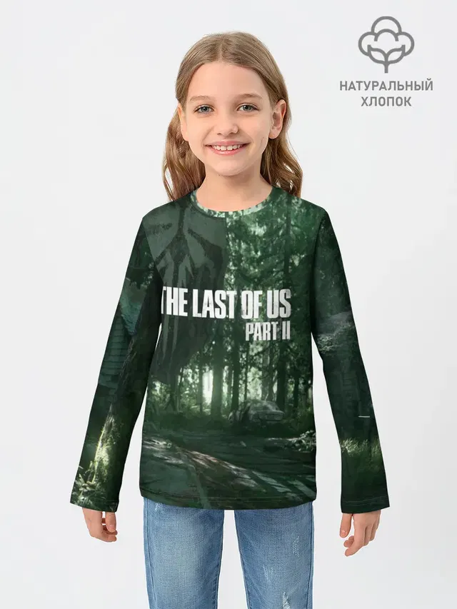 Детский лонгслив с принтом «forest — The Last Of Us Part II Лес»