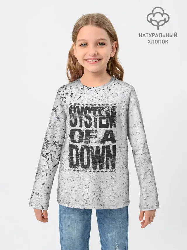 Детский лонгслив с принтом «System of a Down»