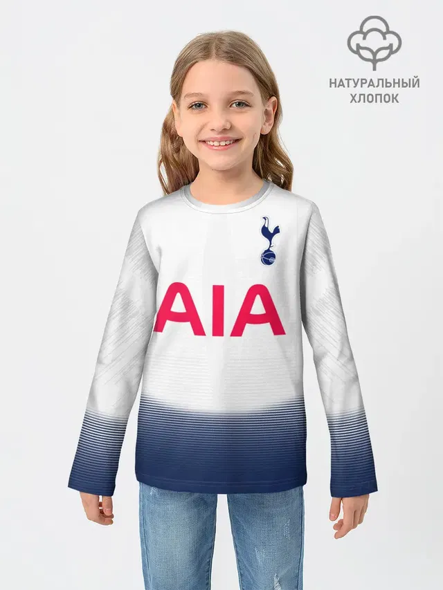 Детский лонгслив с принтом «Tottenham — Tottenham home 18-19»