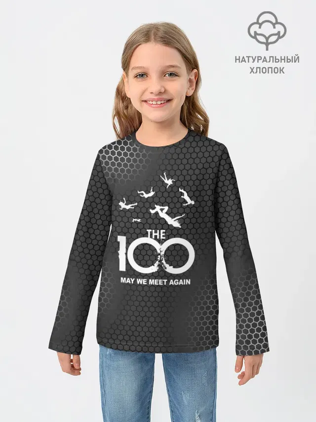 Детский лонгслив с принтом «The 100»