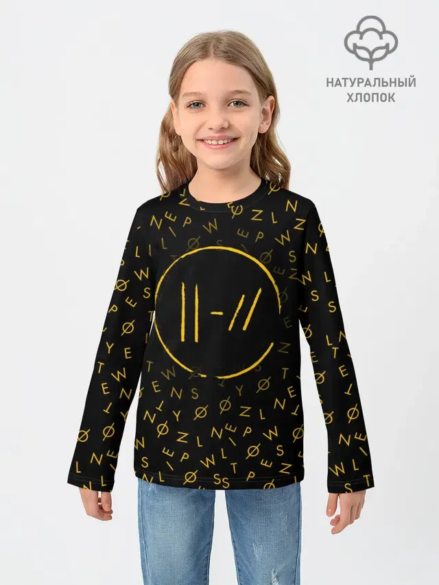 Детский лонгслив с принтом «Trench — TWENTY ONE PILOTS TOP»