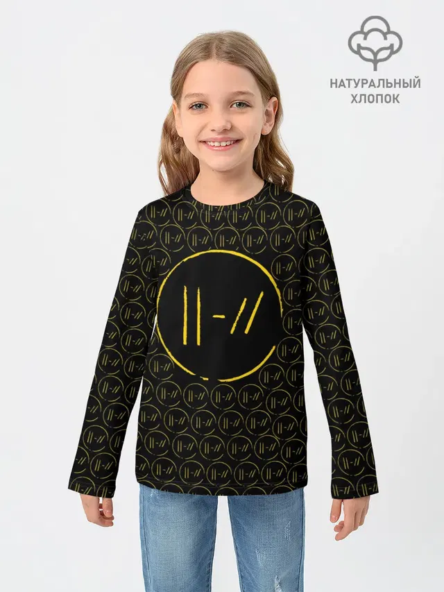 Детский лонгслив с принтом «Pattern»