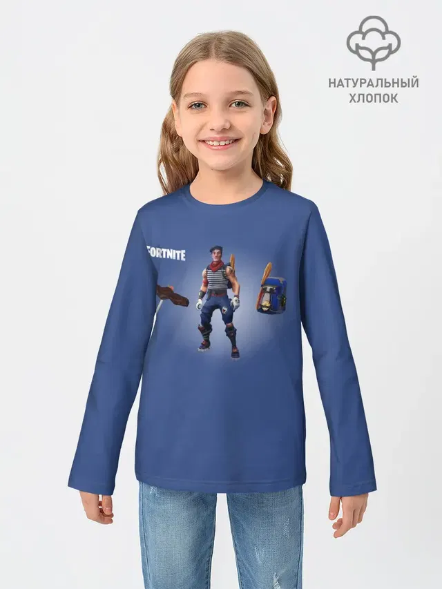 Детский лонгслив с принтом «Fortnite Fan Art»
