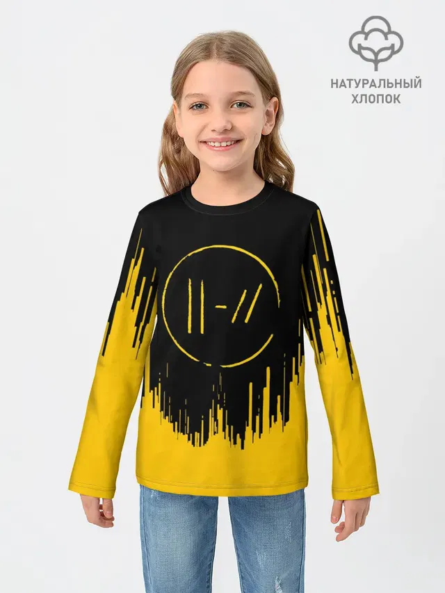 Детский лонгслив с принтом «Twenty One Pilots»