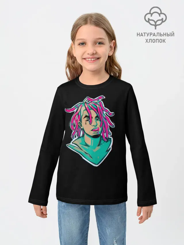 Детский лонгслив с принтом «Lil Pump»