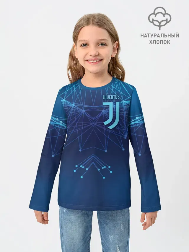 Детский лонгслив с принтом «Ювентус — Juventus Lifestyle»