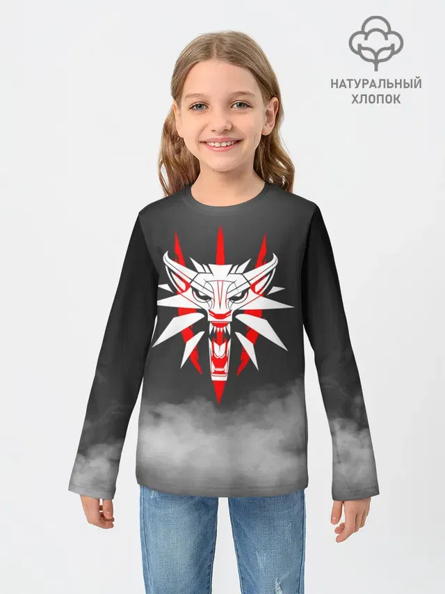 Детский лонгслив с принтом «The Witcher — THE WITCHER 3»