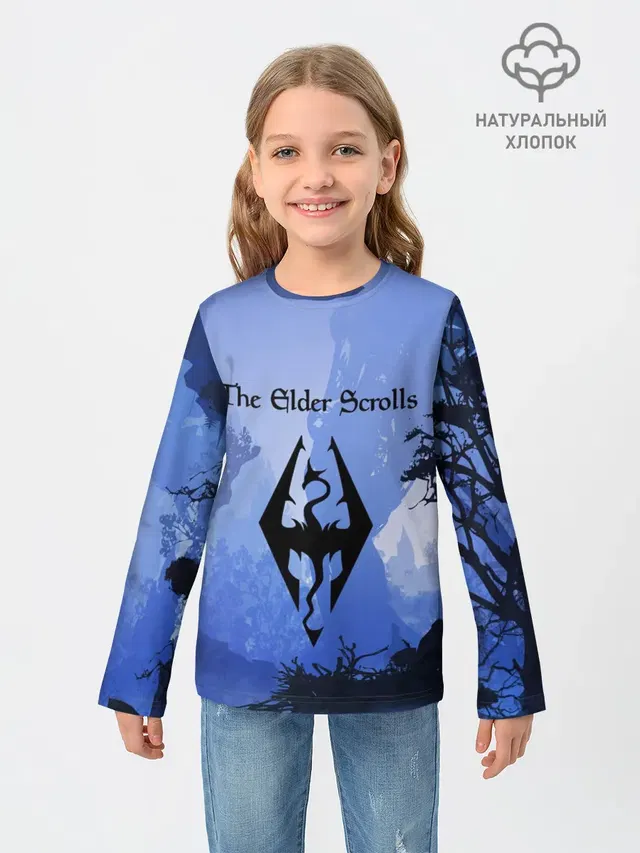 Детский лонгслив с принтом «The Elder Scrolls»