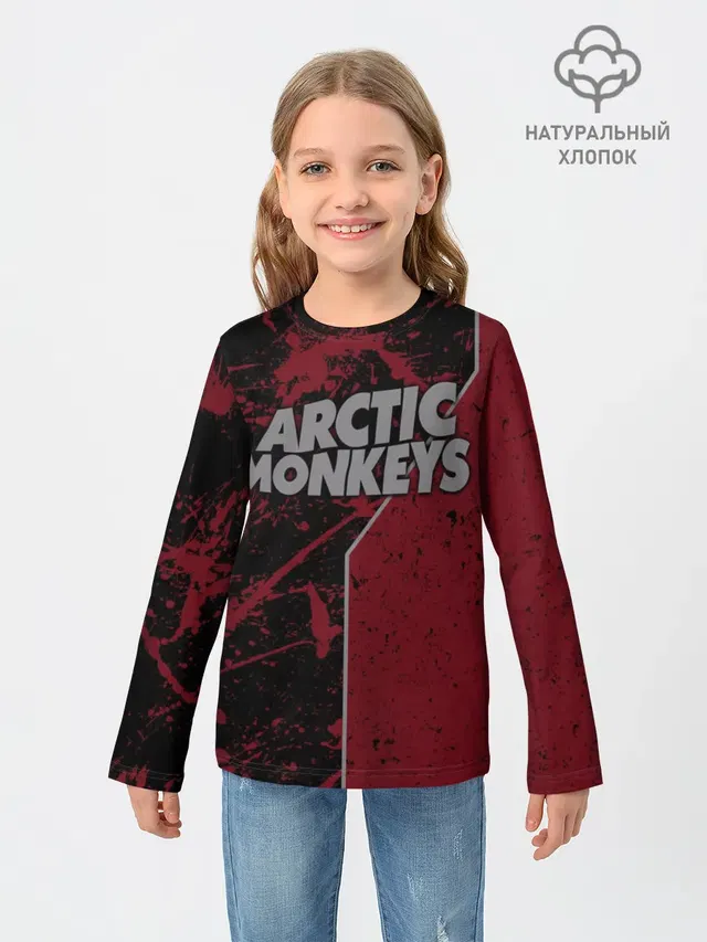 Детский лонгслив с принтом «Arctic Monkeys»