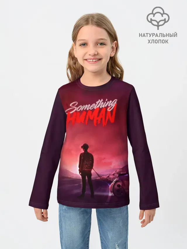 Детский лонгслив с принтом «Muse — Something human»