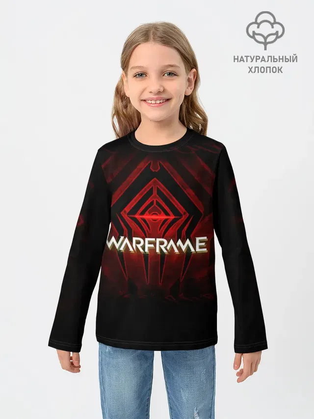 Детский лонгслив с принтом «Warframe — Warframe #1»
