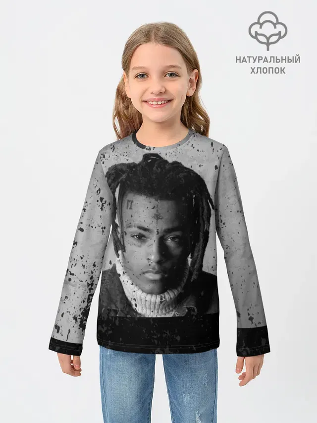 Детский лонгслив с принтом «XXXtentacion»