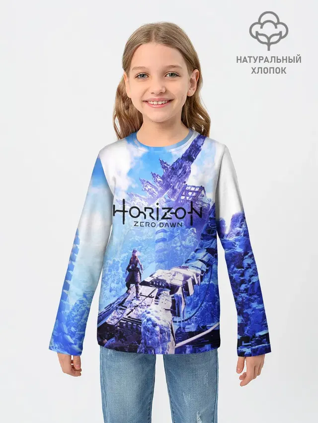 Детский лонгслив с принтом «Horizon Zero Dawn»