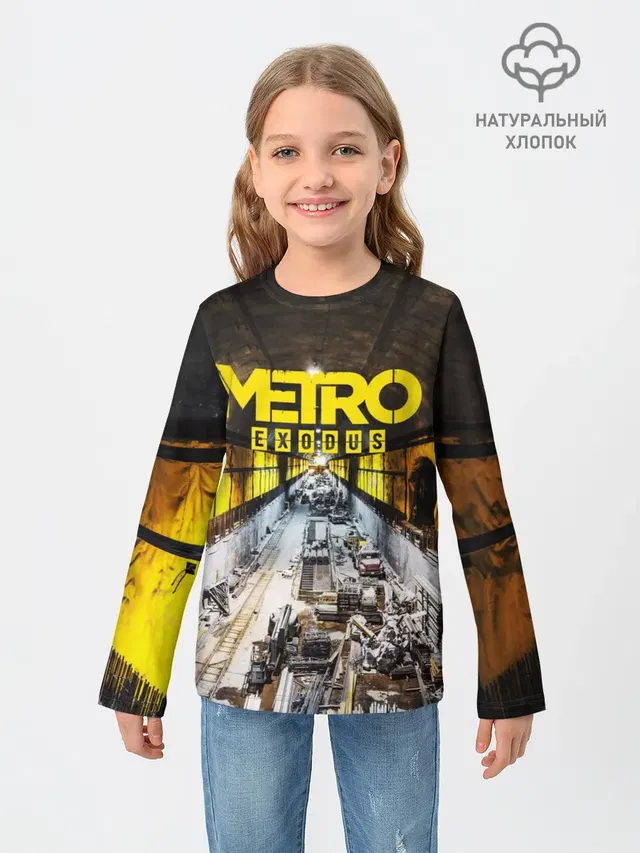 Детский лонгслив с принтом «Metro Exodus Exclusive»