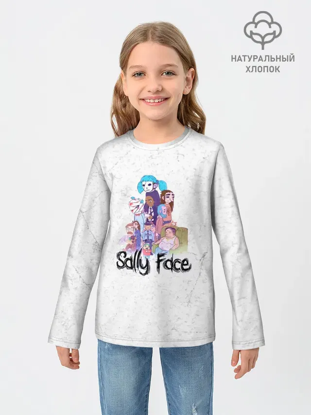 Детский лонгслив с принтом «Sally Face»