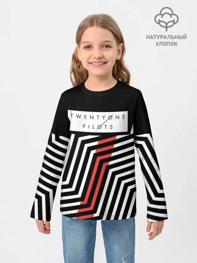 Детский лонгслив с принтом «Blurryface — Twenty One Pilots - Blurryface»