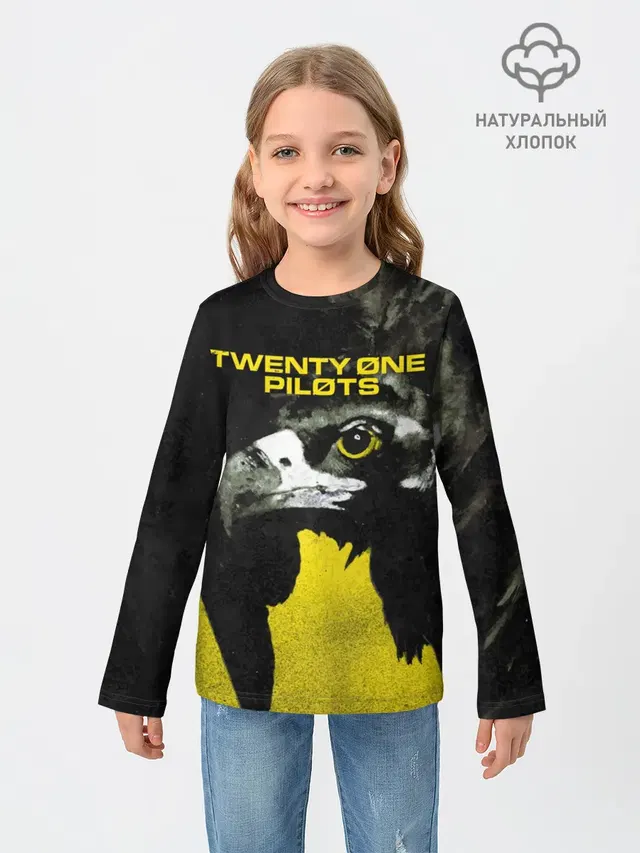 Детский лонгслив с принтом «Vulture — Twenty One Pilots - Trench»