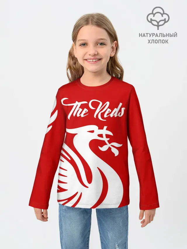 Детский лонгслив с принтом «The Reds»