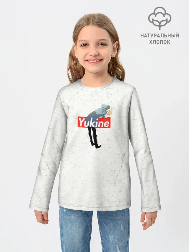Детский лонгслив с принтом «Yukine»