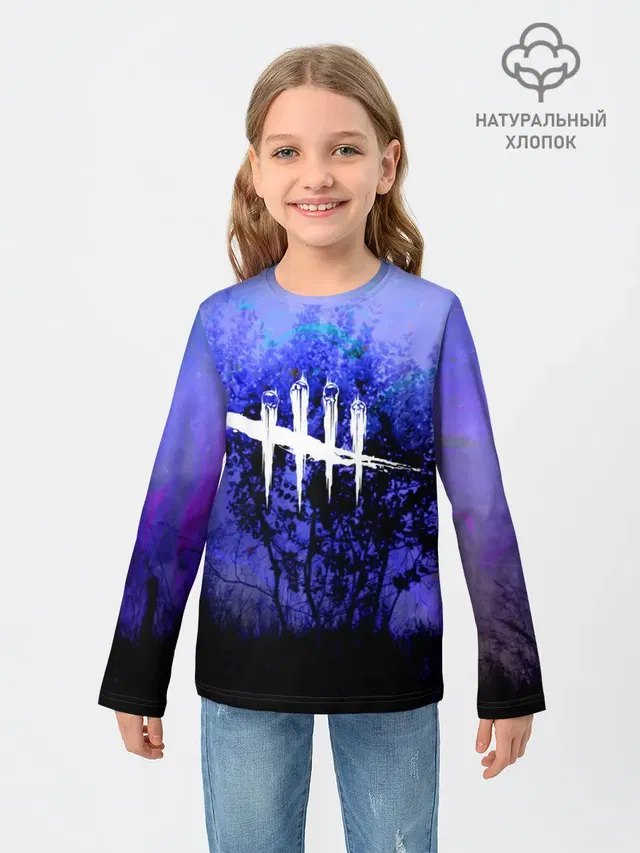 Детский лонгслив с принтом «Tally marks»