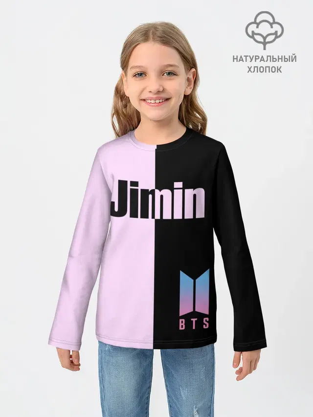 Детский лонгслив с принтом «BTS — BTS Jimin»