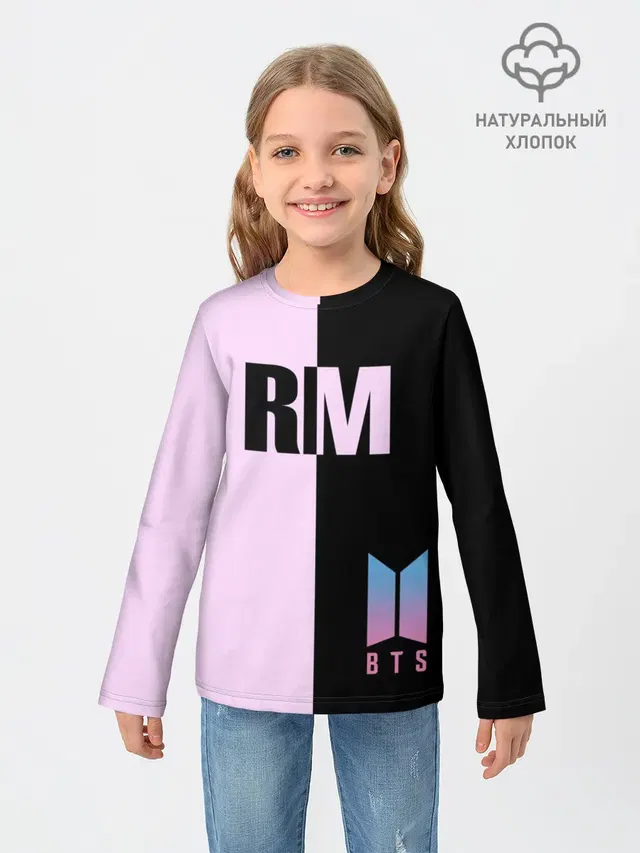 Детский лонгслив с принтом «BTS — BTS RM»