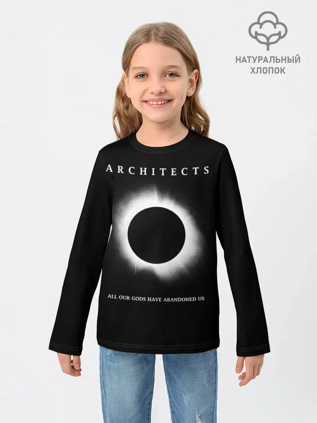 Детский лонгслив с принтом «Architects»